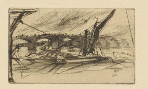 Vauxhallbrug door James Abbott McNeill Whistler