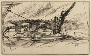Vauxhall Brug door James Abbott McNeill Whistler