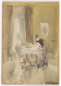 Violet en amber-thee door James Abbott McNeill Whistler