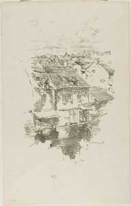Vitré: Het kanaal door James McNeill Whistler
