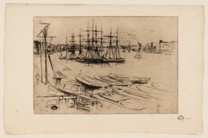 Wapping - Het Bekken door James Abbott McNeill Whistler