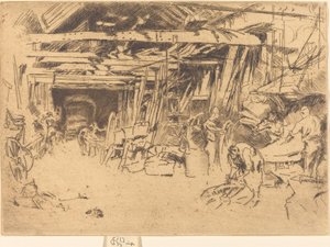 Wielmaker door James Abbott McNeill Whistler