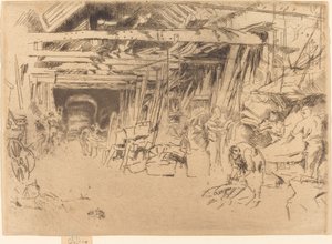 Wagenmaker door James Abbott McNeill Whistler
