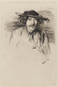 Whistler met een Hoed door James Abbott McNeill Whistler