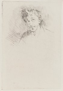 Whistler met de witte lok door James Abbott McNeill Whistler