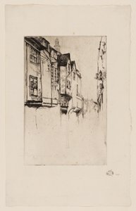 Wych Street, Londen door James Abbott McNeill Whistler