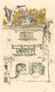 Geel Huis, Lannion door James Abbott McNeill Whistler