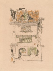 Geel Huis, Lannion door James Abbott McNeill Whistler