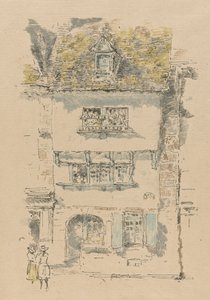 Geel Huis, Lannion door James Abbott McNeill Whistler