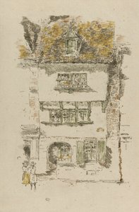 Geel Huis, Lannion door James Abbott McNeill Whistler