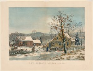 Nieuw-Engelse Winterscène, 1861