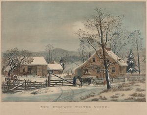 New England winterscène, 1861
