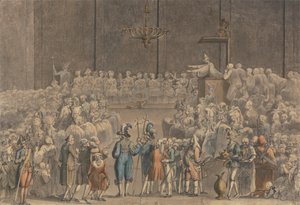 Een doop in het Vaticaan met Zwitserse Pauselijke Garde, enz. door James Miller