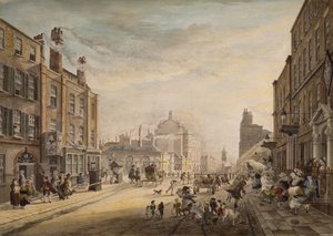 Uitzicht naar Hanover Square met Holles Street, Londen door James Miller