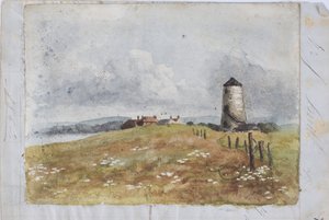 Oude Molen bij White Hill Point door James Miller Brown