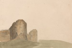Pevensey Castle, Sussex door James Moore