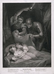 Koning Richard de Derde: Act IV, Scene III De moord op de prinsen in de toren, uitgegeven 1790 door James Northcote