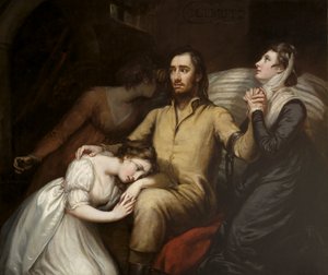 Lafayette in de Kerker van Olmütz met zijn Vrouw en Dochters