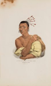 AT-TE-CONSE of het jonge ree; een Chippeway opperhoofd, uit de Aboriginal Portfolio door James Otto Lewis