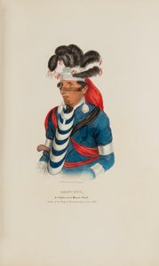 BREWETT; Een gevierd opperhoofd Miami, uit de Aboriginal Portfolio door James Otto Lewis