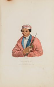 CAN-NO-SA-QUA; Een Pottowattomie opperhoofd, uit de Aboriginal Portfolio door James Otto Lewis