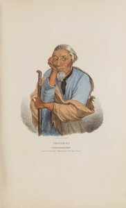 PE-CHE-CO; Een Pottowattomie opperhoofd, uit de Aboriginal Portfolio door James Otto Lewis