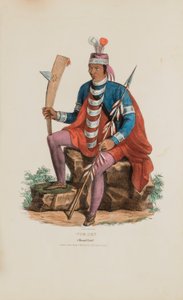 RICHARDVILLE; Een opperhoofd uit Miami, uit de Aboriginal Portfolio door James Otto Lewis