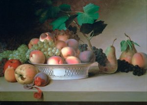 Overvloed aan Fruit, c. 1820 door James Peale
