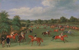 Epsom Races: Voorbereiding op de start door James Pollard