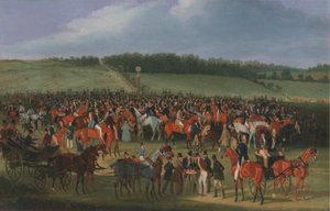 Epsom Races: De Wedpost door James Pollard