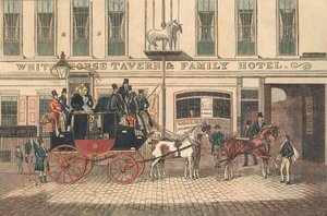 White Horse Tavern en Hotel, Fetter Lane, Londen