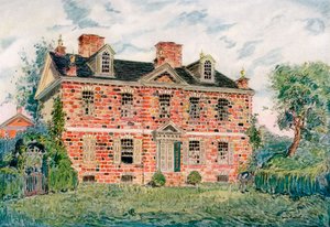 Cliveden, Germantown, Pennsylvania, VS, ca. 18e eeuw, 1921 door James Preston