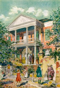 Pringle House, Charleston, South Carolina, VS, 18e eeuw, 1921 door James Preston
