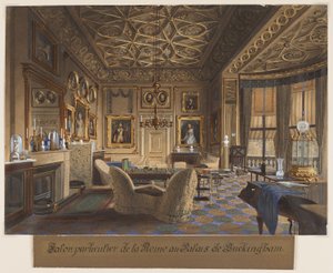 Salon Particulier van de Koningin in Buckingham Palace (De Zitkamer van de Koningin in Buckingham Palace) door James Roberts