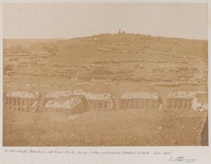 Uitzicht vanaf de Mamelon naar de Malakhov, 1855 door James Robertson