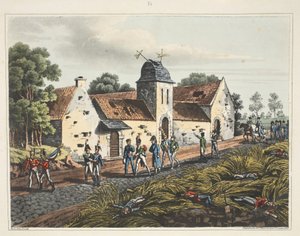 De Boerderij bij Mont St Jean door James Rouse