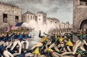 Slag bij Monterrey. Mexicaans-Amerikaanse Oorlog.