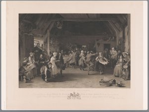 Huwelijksfeest in een schuur