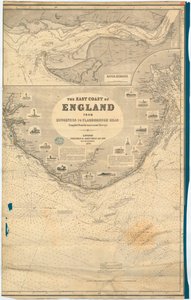 Engeland Oostkust van Dungeness tot Flamborough Head door James & Son Imray