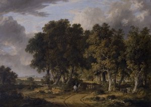Een uitzicht in het New Forest, midden 19e eeuw door James Stark