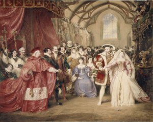 Het banket van Hendrik VIII in York Place door James Stephanoff