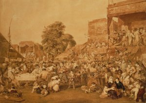 De kermis gehouden op 1 augustus in Hyde Park