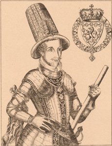 James VI van Schotland, James I van Engeland en Ierland 1566-1625, 1889 door James Stirling