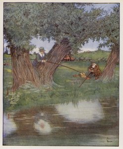 Illustratie voor The Compleat Angler door Izaak Walton door James Thorpe