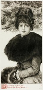 Een wandeling in de sneeuw door James Tissot