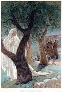 Christus verschijnt aan St. Peter, ca. 1890