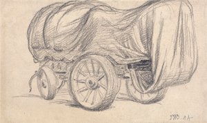 Een breedwielige wegwagen