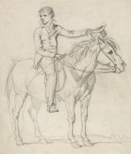 Lord Stanhope (1753-1816) als jongen op een pony door James Ward