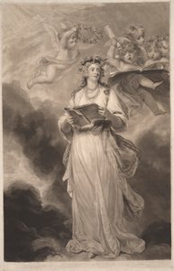 Mevrouw Billington als St. Cecilia door James Ward