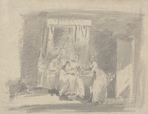 Studie voor Het smeergeld van de moeder, of De verleiding om gewassen te worden door James Ward